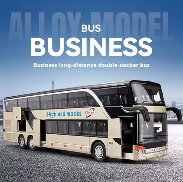 1:30 Diecast Double Decker Urban Transport Bus Model